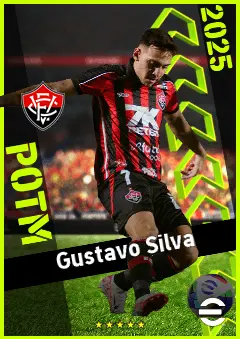 Gustavo Silva eFootball 2026 player card, 91 OVR LWF