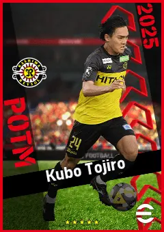 Kubo Tojiro eFootball 2026 player card, 91 OVR RMF