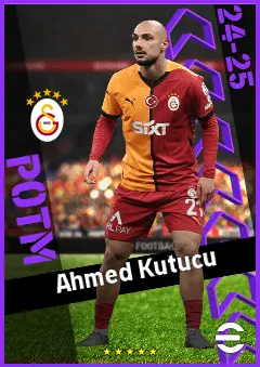 Ahmed Kutucu eFootball 2026 player card, 91 OVR RWF