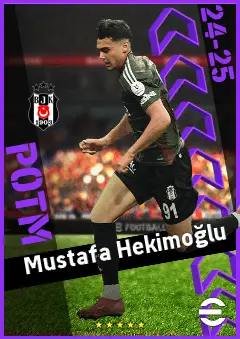 Mustafa Hekimoğlu eFootball 2026 player card, 90 OVR RMF