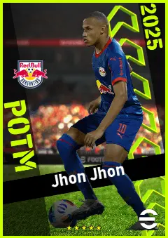 Jhon Jhon eFootball 2026 player card, 91 OVR AMF