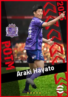 Araki Hayato eFootball 2026 player card, 91 OVR CB
