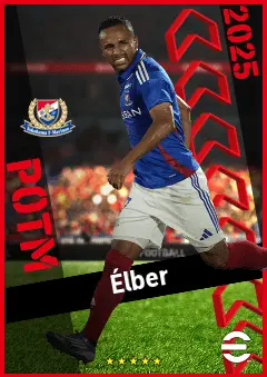 Élber eFootball 2026 player card, 91 OVR LWF