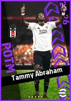Tammy Abraham eFootball 2026 player card, 93 OVR CF