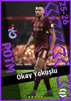 Okay Yokuşlu eFootball 2026 player card, 92 OVR DMF