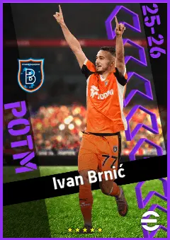 Ivan Brnić eFootball 2026 player card, 90 OVR LMF