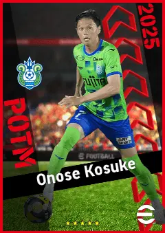 Onose Kosuke eFootball 2026 player card, 90 OVR AMF