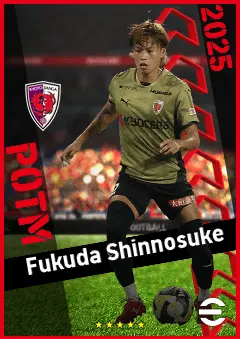 Fukuda Shinnosuke eFootball 2026 player card, 90 OVR RB