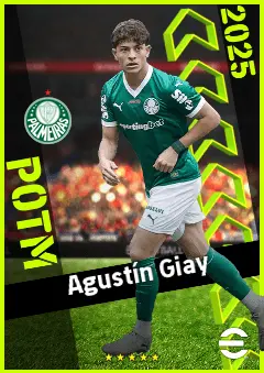 Agustín Giay eFootball 2026 player card, 93 OVR RB
