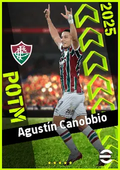 Agustín Canobbio eFootball 2026 player card, 91 OVR RMF