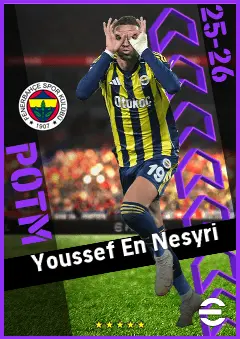 Youssef En Nesyri eFootball 2026 player card, 93 OVR CF