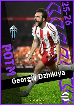 Georgiy Dzhikiya eFootball 2026 player card, 93 OVR CB