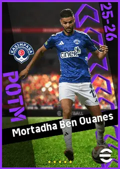 Mortadha Ben Ouanes eFootball 2026 player card, 92 OVR RMF