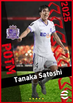 Tanaka Satoshi eFootball 2026 player card, 91 OVR DMF