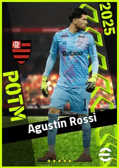 Agustín Rossi eFootball 2026 player card, 93 OVR GK