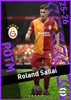 Roland Sallai eFootball 2026 player card, 92 OVR RB