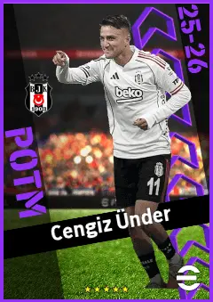 Cengiz Ünder eFootball 2026 player card, 93 OVR RMF