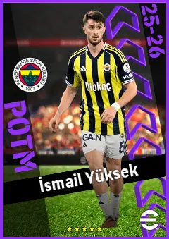 İsmail Yüksek eFootball 2026 player card, 91 OVR DMF
