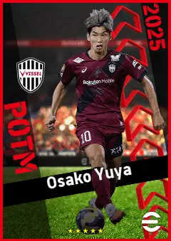Osako Yuya eFootball 2026 player card, 92 OVR CF