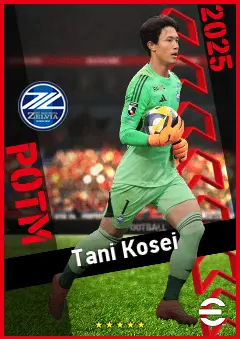 Tani Kosei eFootball 2026 player card, 91 OVR GK