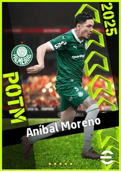 Aníbal Moreno eFootball 2026 player card, 92 OVR DMF