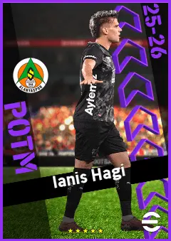 Ianis Hagi eFootball 2026 player card, 92 OVR AMF