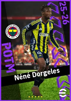 Néné Dorgeles eFootball 2026 player card, 91 OVR RMF