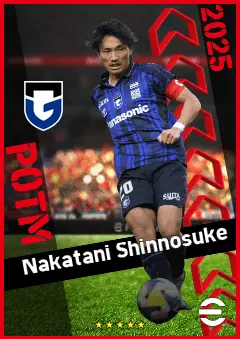 Nakatani Shinnosuke eFootball 2026 player card, 91 OVR CB