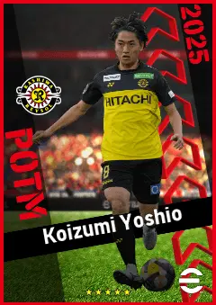 Koizumi Yoshio eFootball 2026 player card, 90 OVR AMF