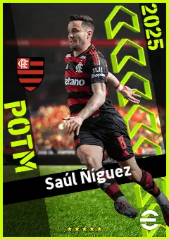 Saúl Ñíguez eFootball 2026 player card, 92 OVR DMF