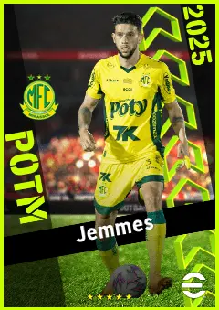Jemmes eFootball 2026 player card, 92 OVR CB