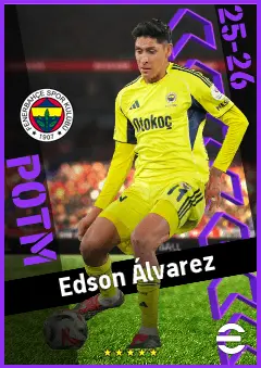 Edson Álvarez eFootball 2026 player card, 93 OVR DMF