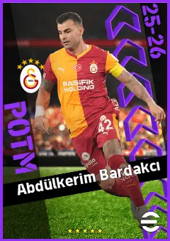 Abdülkerim Bardakcı eFootball 2026 player card, 92 OVR CB
