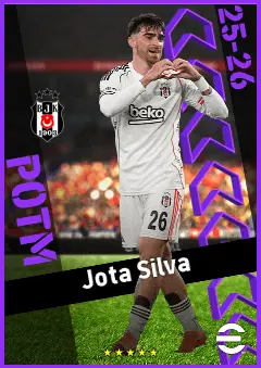 Jota Silva eFootball 2026 player card, 93 OVR LMF