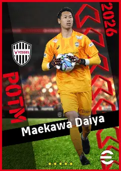 Maekawa Daiya eFootball 2026 player card, 92 OVR GK