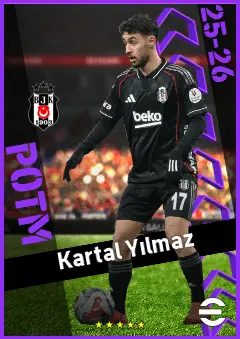 Kartal Yılmaz eFootball 2026 player card, 90 OVR DMF
