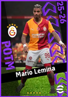 Mario Lemina eFootball 2026 player card, 93 OVR DMF