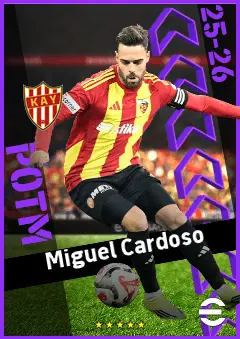Miguel Cardoso eFootball 2026 player card, 91 OVR CF
