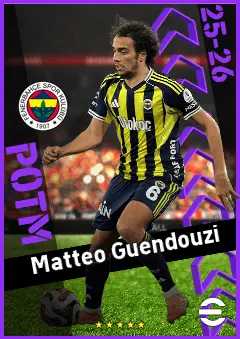 Matteo Guendouzi eFootball 2026 player card, 94 OVR DMF
