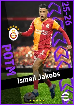 Ismail Jakobs eFootball 2026 player card, 92 OVR LB