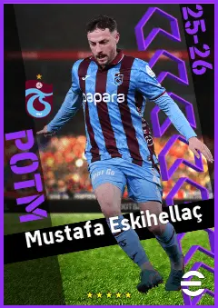 Mustafa Eskihellaç eFootball 2026 player card, 90 OVR LB