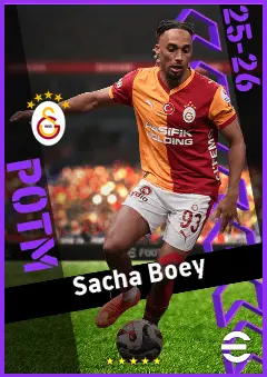 Sacha Boey eFootball 2026 player card, 93 OVR RB