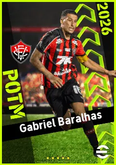 Gabriel Baralhas eFootball 2026 player card, 92 OVR CMF