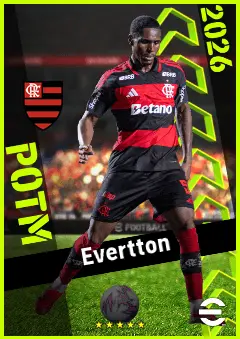 Evertton eFootball 2026 player card, 92 OVR DMF