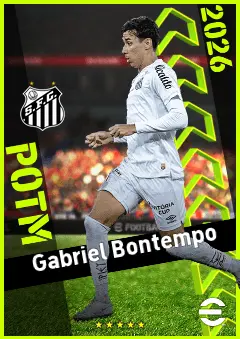 Gabriel Bontempo eFootball 2026 player card, 92 OVR CMF