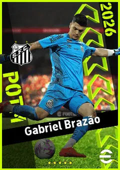 Gabriel Brazão eFootball 2026 player card, 91 OVR GK