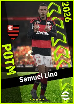 Samuel Lino eFootball 2026 player card, 94 OVR LMF