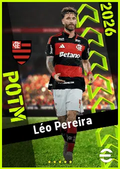 Léo Pereira eFootball 2026 player card, 93 OVR CB