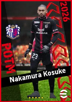 Nakamura Kosuke eFootball 2026 player card, 91 OVR GK