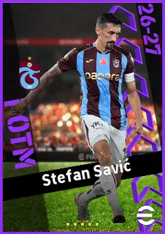 Stefan Savić eFootball 2026 player card, 93 OVR CB